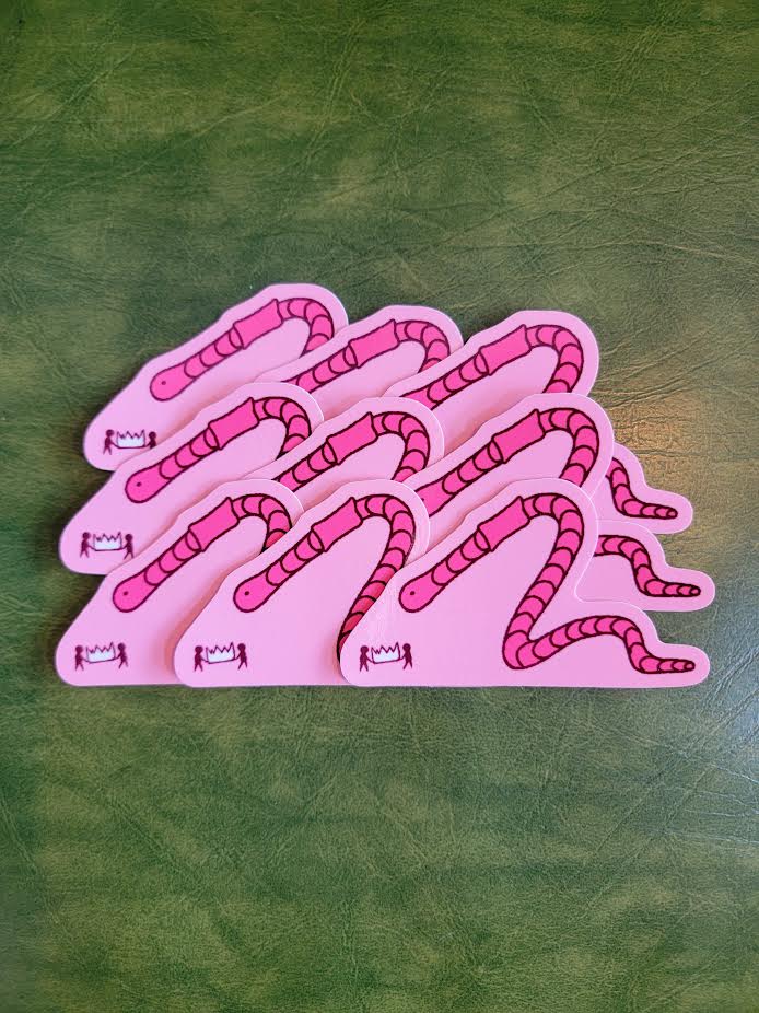 worm king sticker