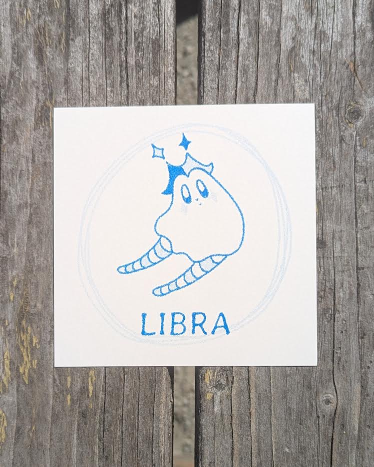 astrology cuties mini riso prints