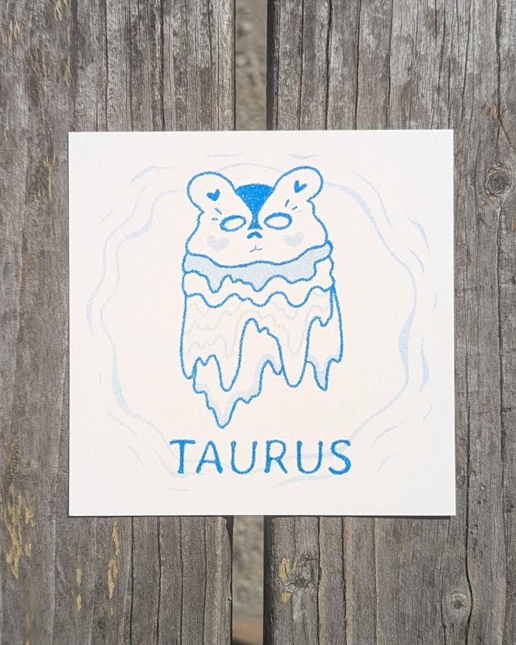 astrology cuties mini riso prints