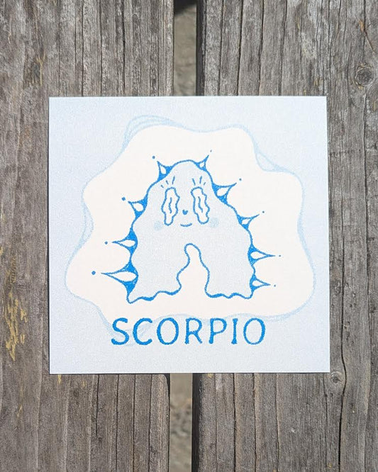 astrology cuties mini riso prints