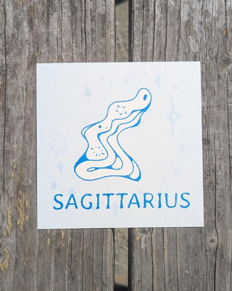 astrology cuties mini riso prints