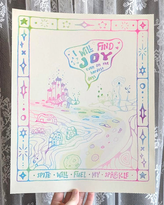 joyous snouse riso print