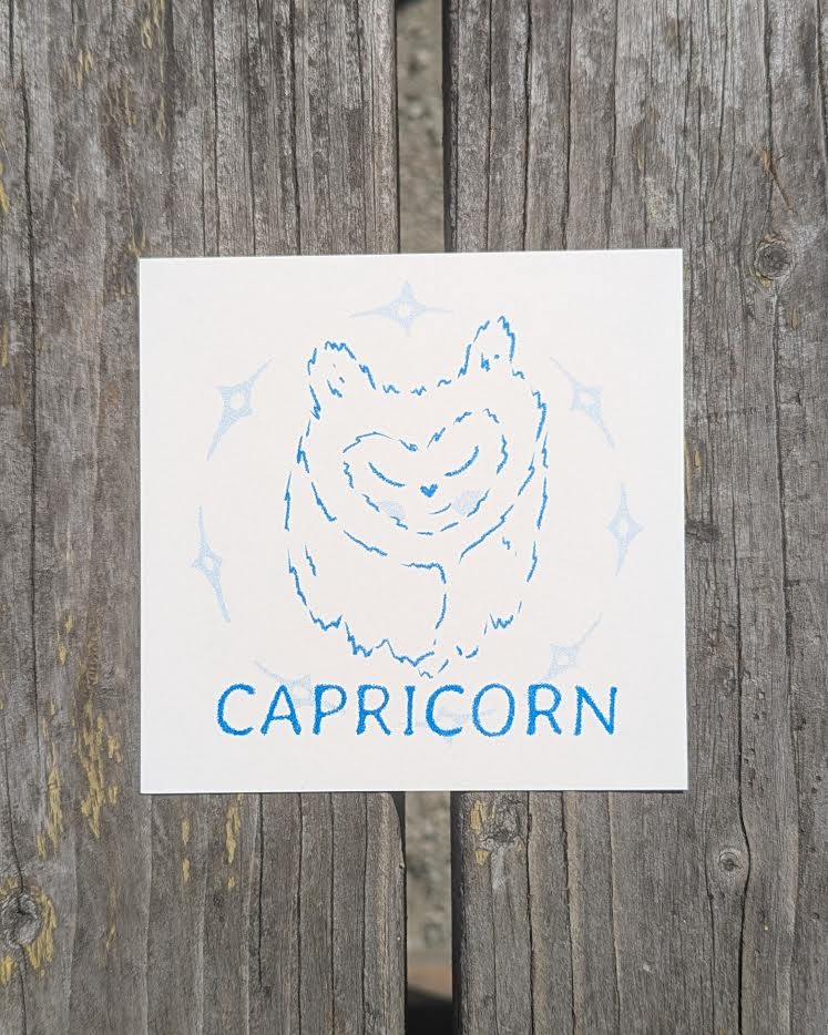 astrology cuties mini riso prints