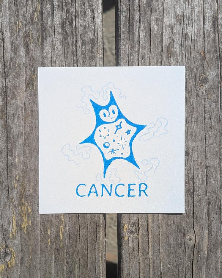 astrology cuties mini riso prints