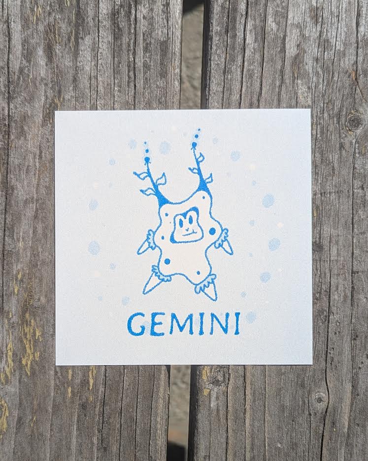 astrology cuties mini riso prints