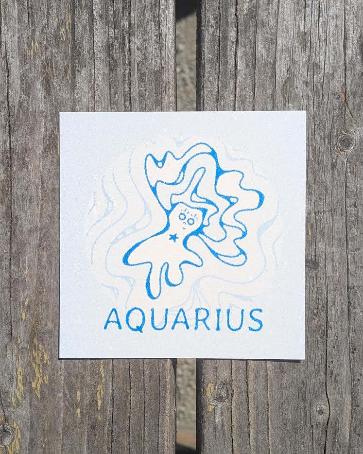 astrology cuties mini riso prints