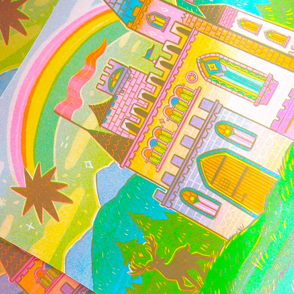 Pollypocket Castle Riso Print
