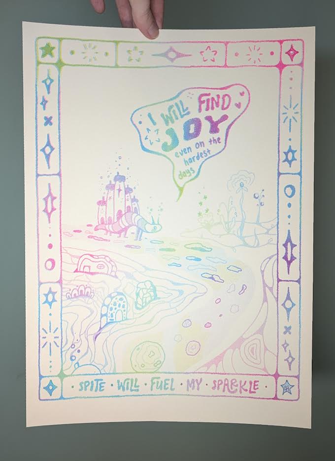 joyous snouse riso print