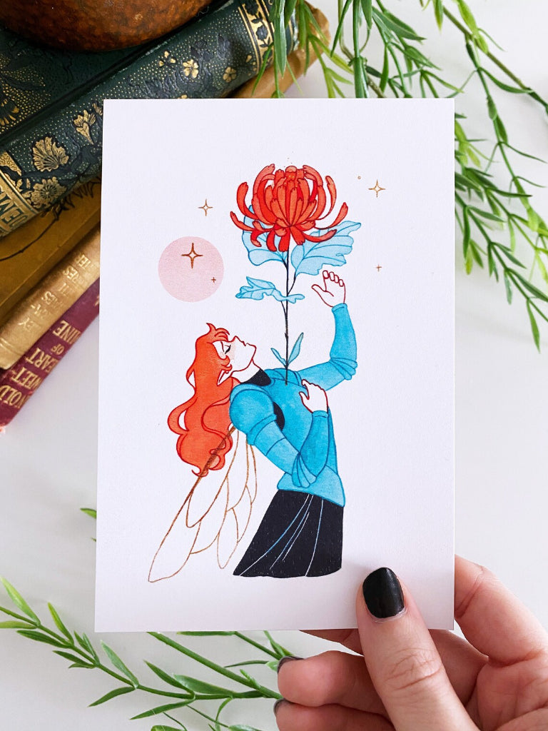 The Chrysanthemum Knight Mini Print