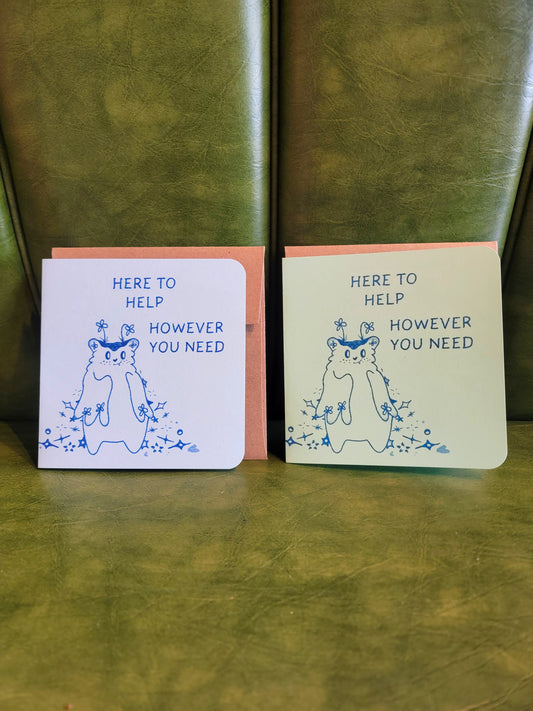 here to help however you need risograph card