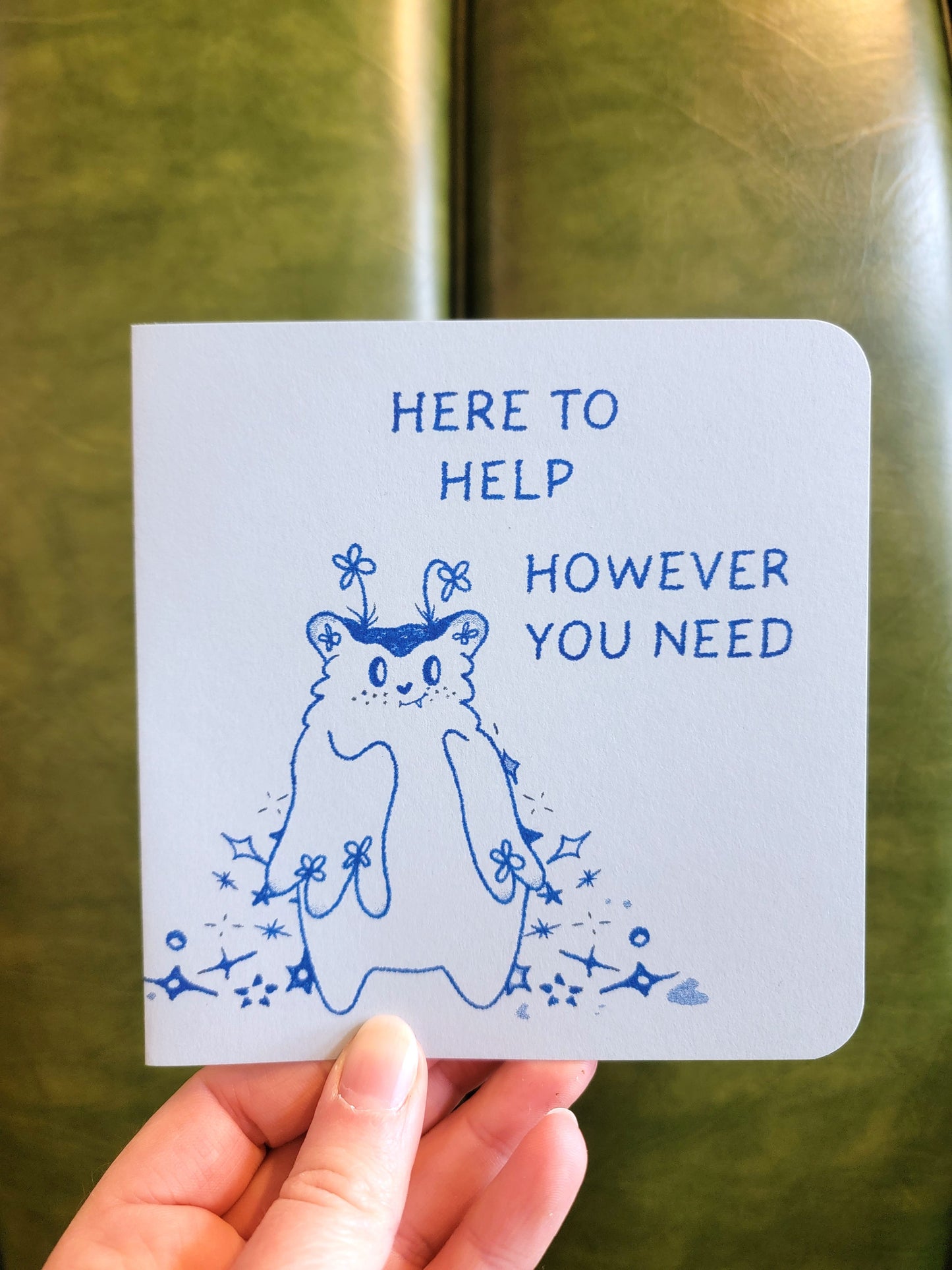 here to help however you need risograph card