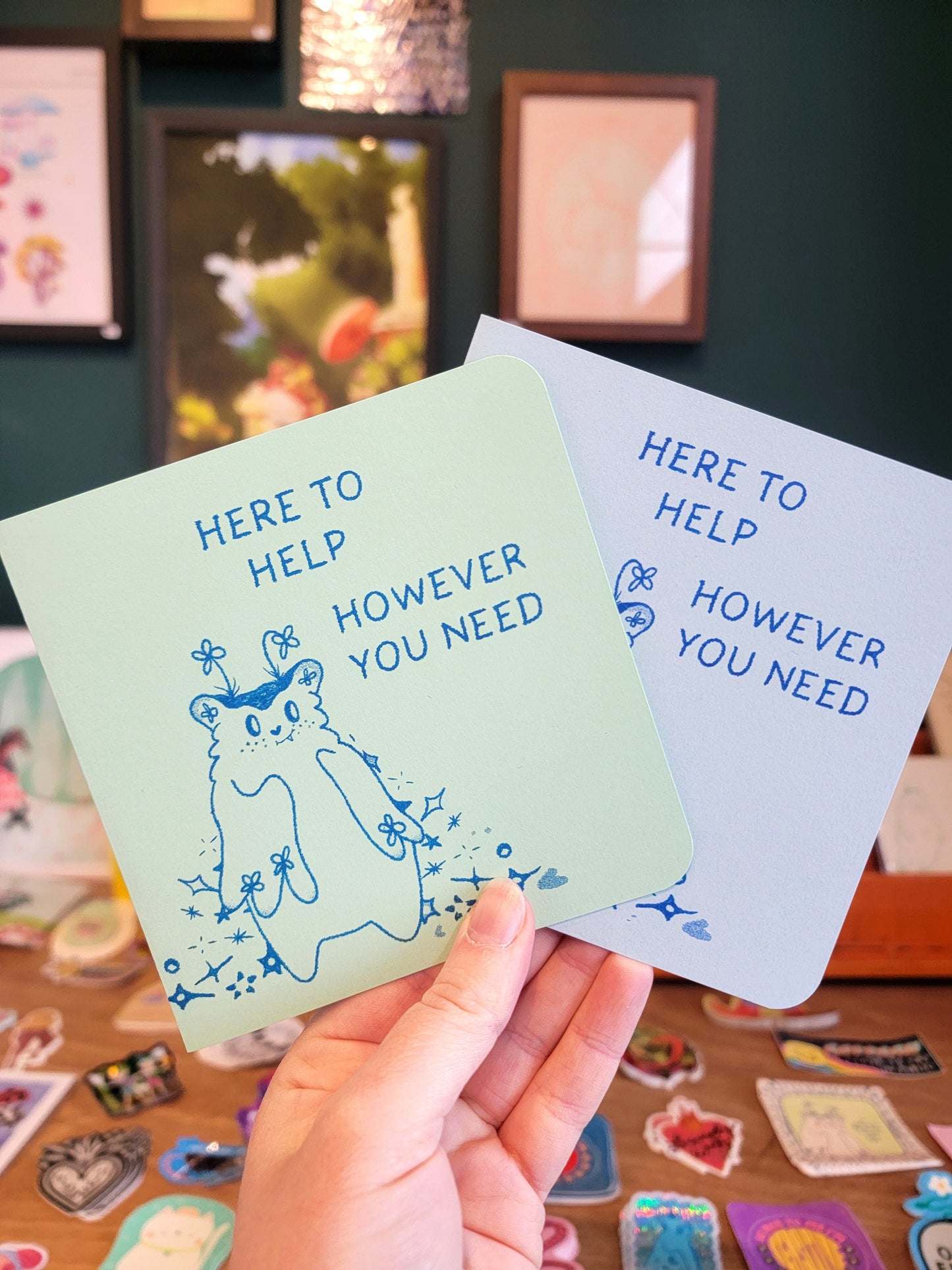 here to help however you need risograph card