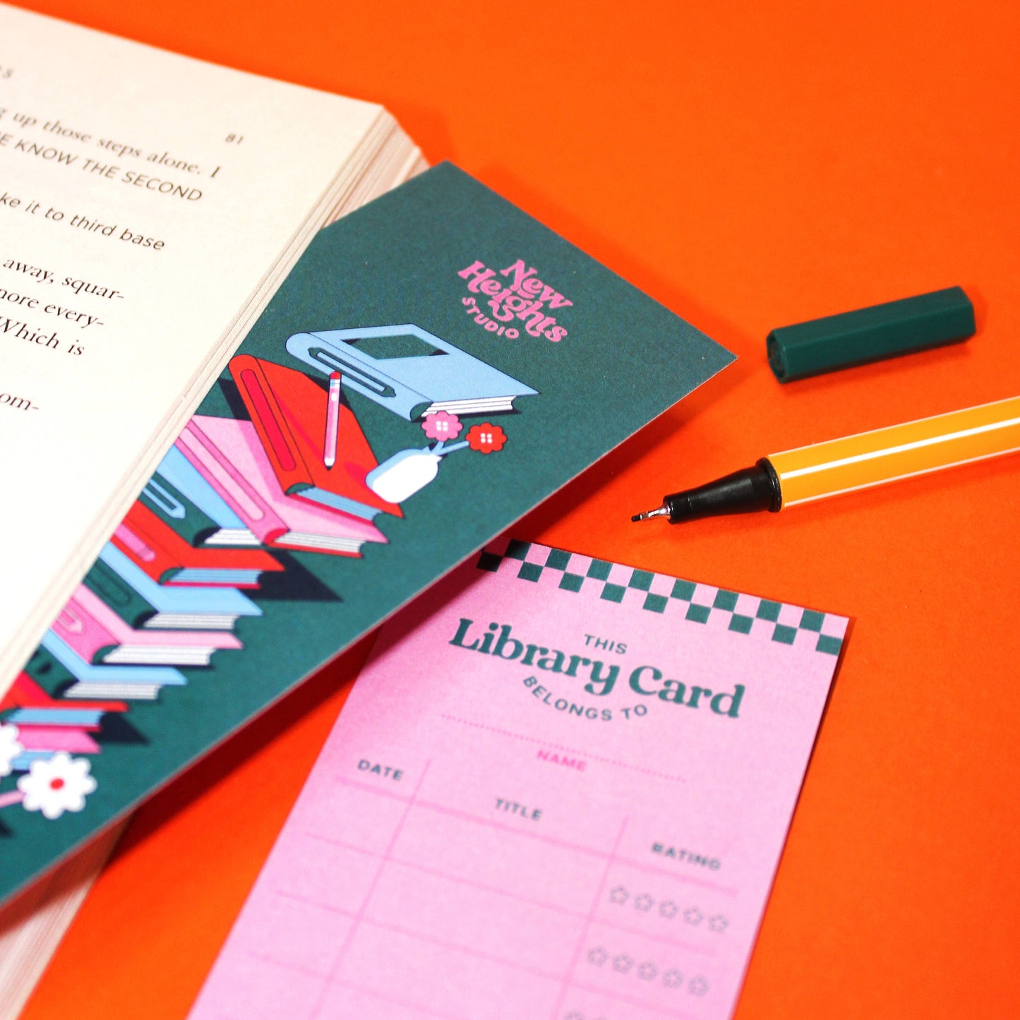 Pink Tracker Bookmark