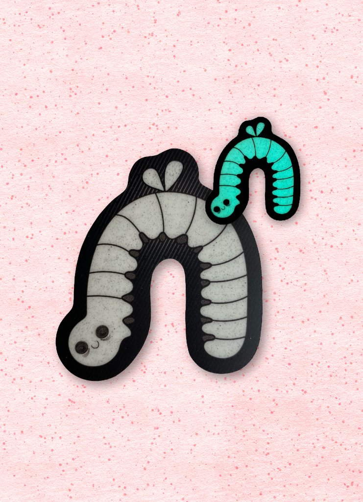 Glow Worm Sticker