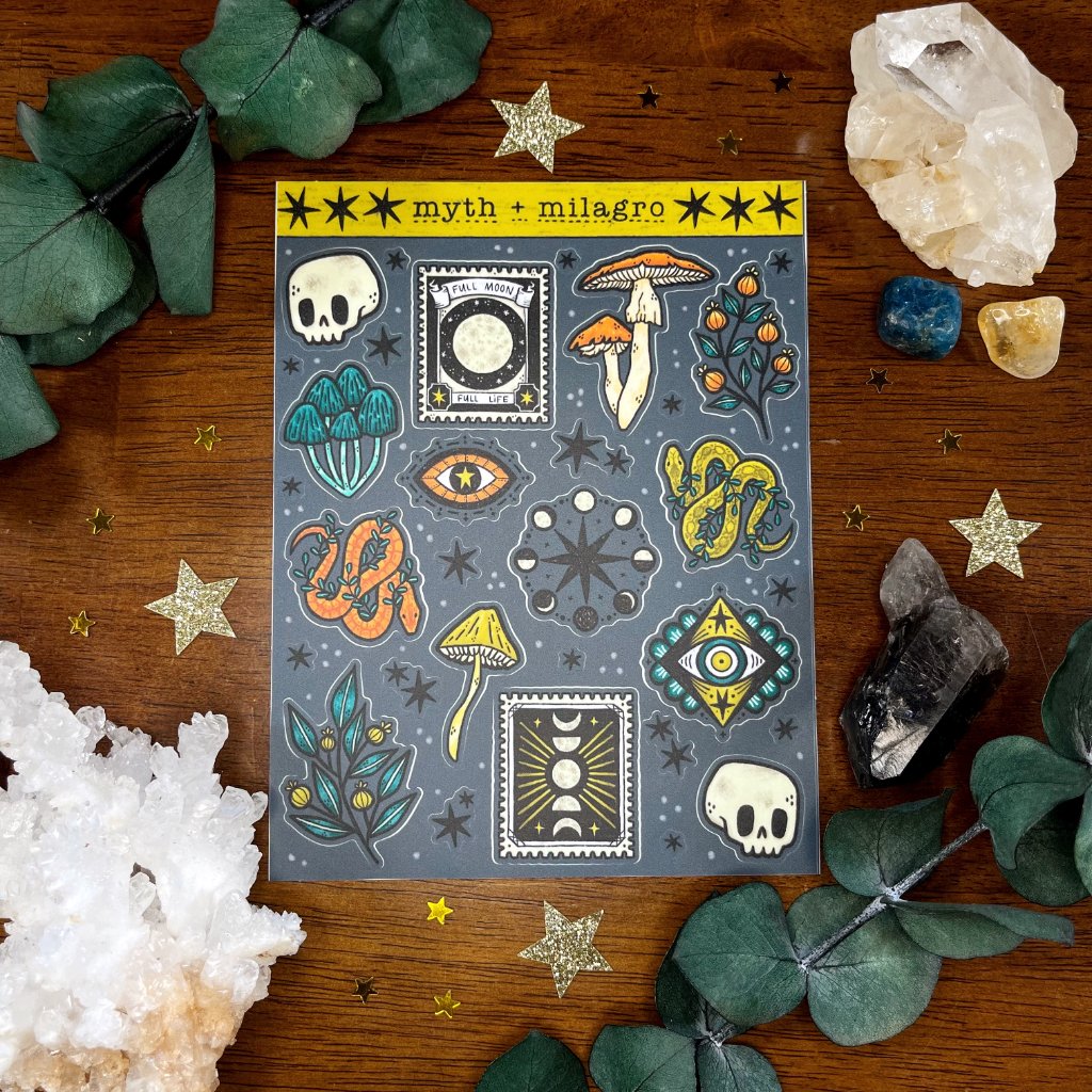 Favored Treasures Sticker Sheet