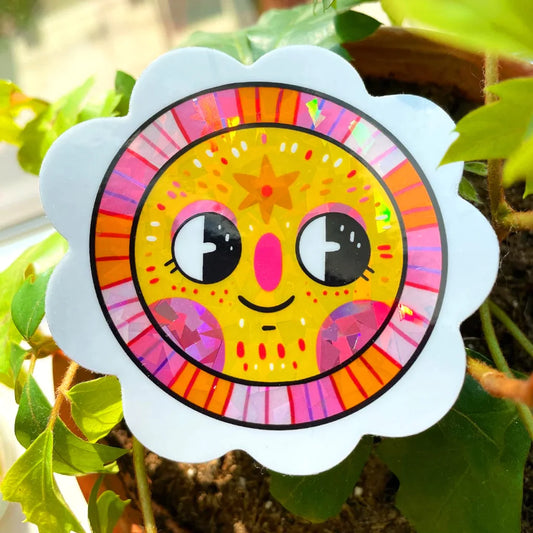 Lady Sun Shimmery Sticker