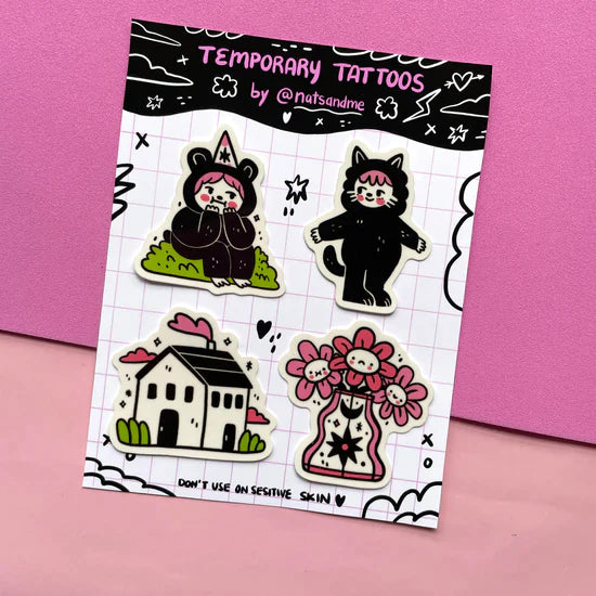 Sweet Garden Temporary Tattoo Set