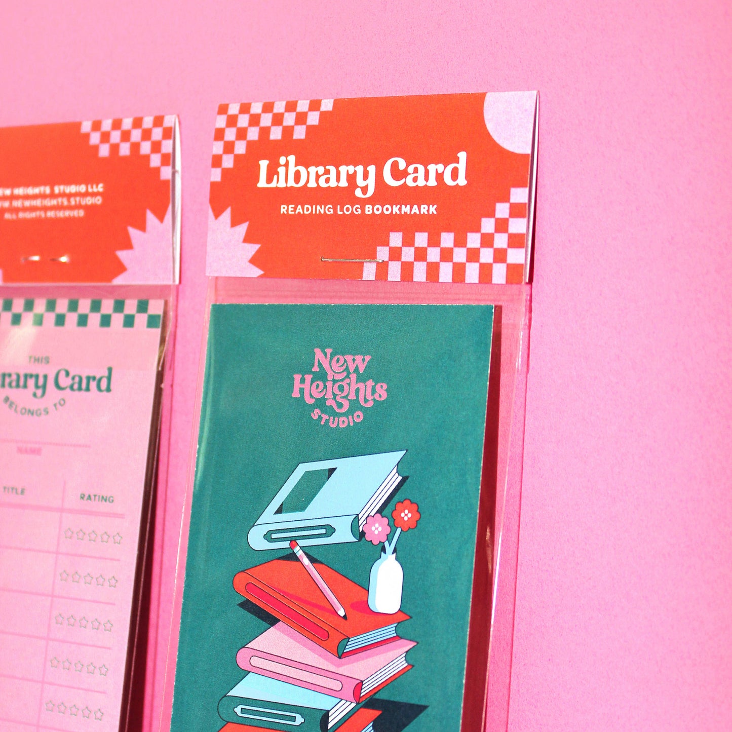Pink Tracker Bookmark