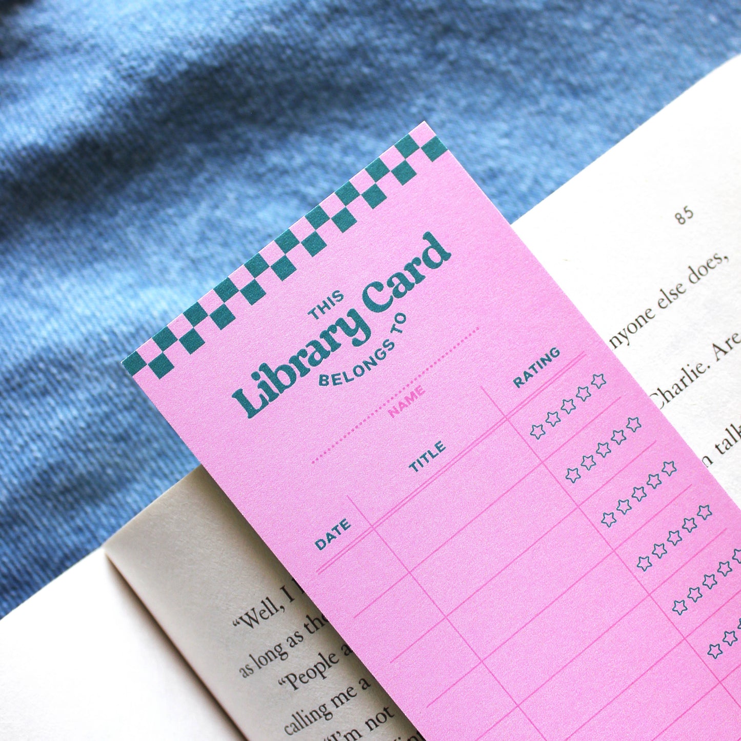 Pink Tracker Bookmark