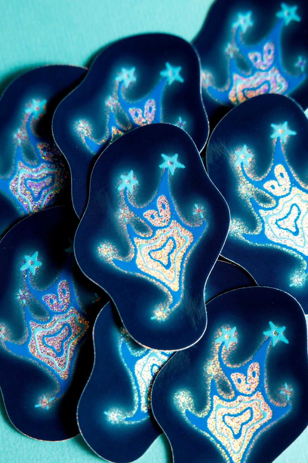 star child shimmery sticker