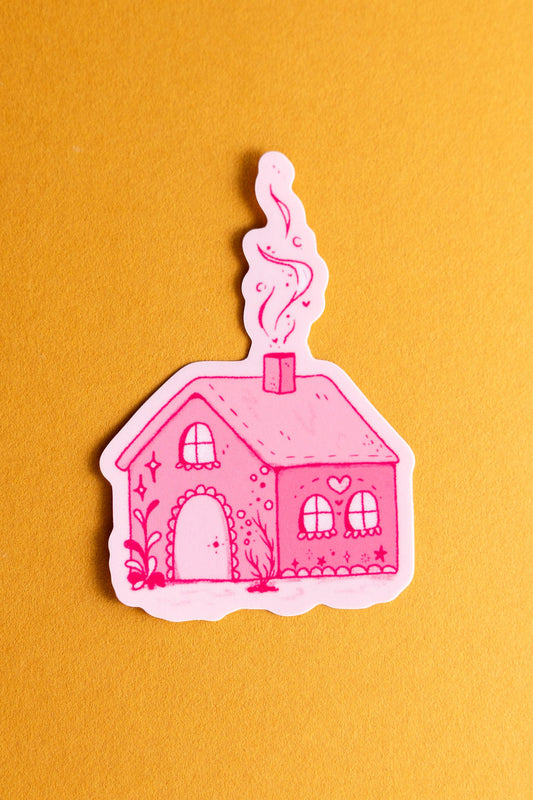 warm welcome house sticker