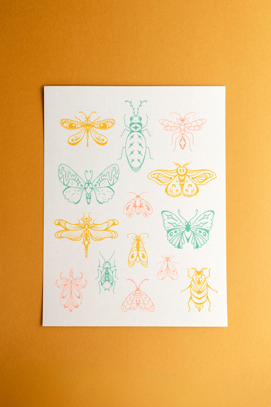 Bugs of the Slumber Forest Print