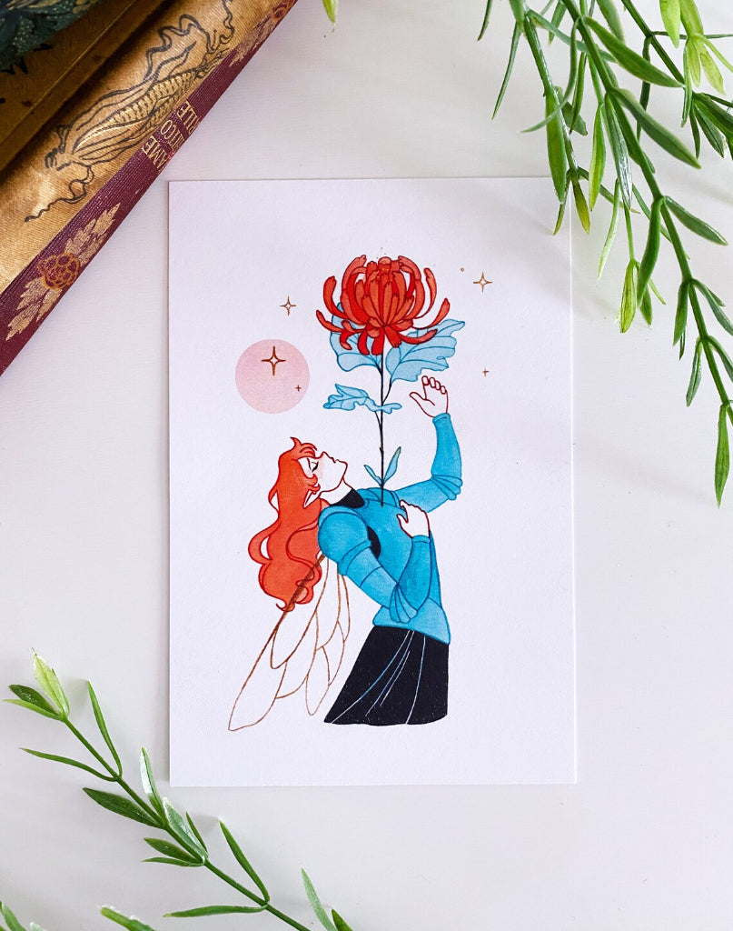 The Chrysanthemum Knight Mini Print