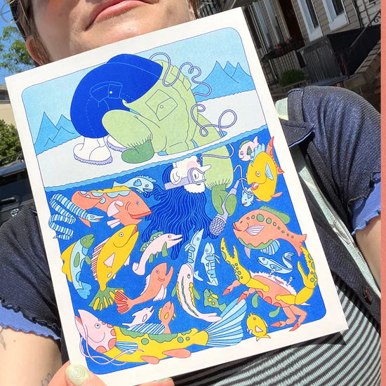 Animal Sounds Riso Print