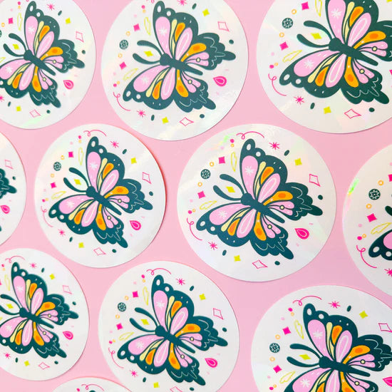 Jeweled Butterfly Rainbow-Maker Window Sticker