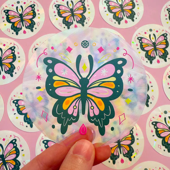 Jeweled Butterfly Rainbow-Maker Window Sticker