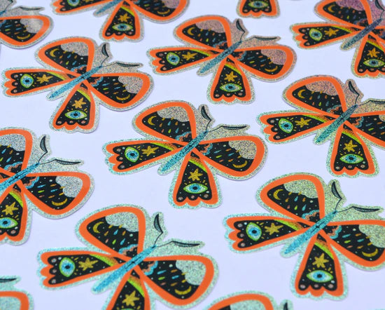 Celestial Sky Moth sticker