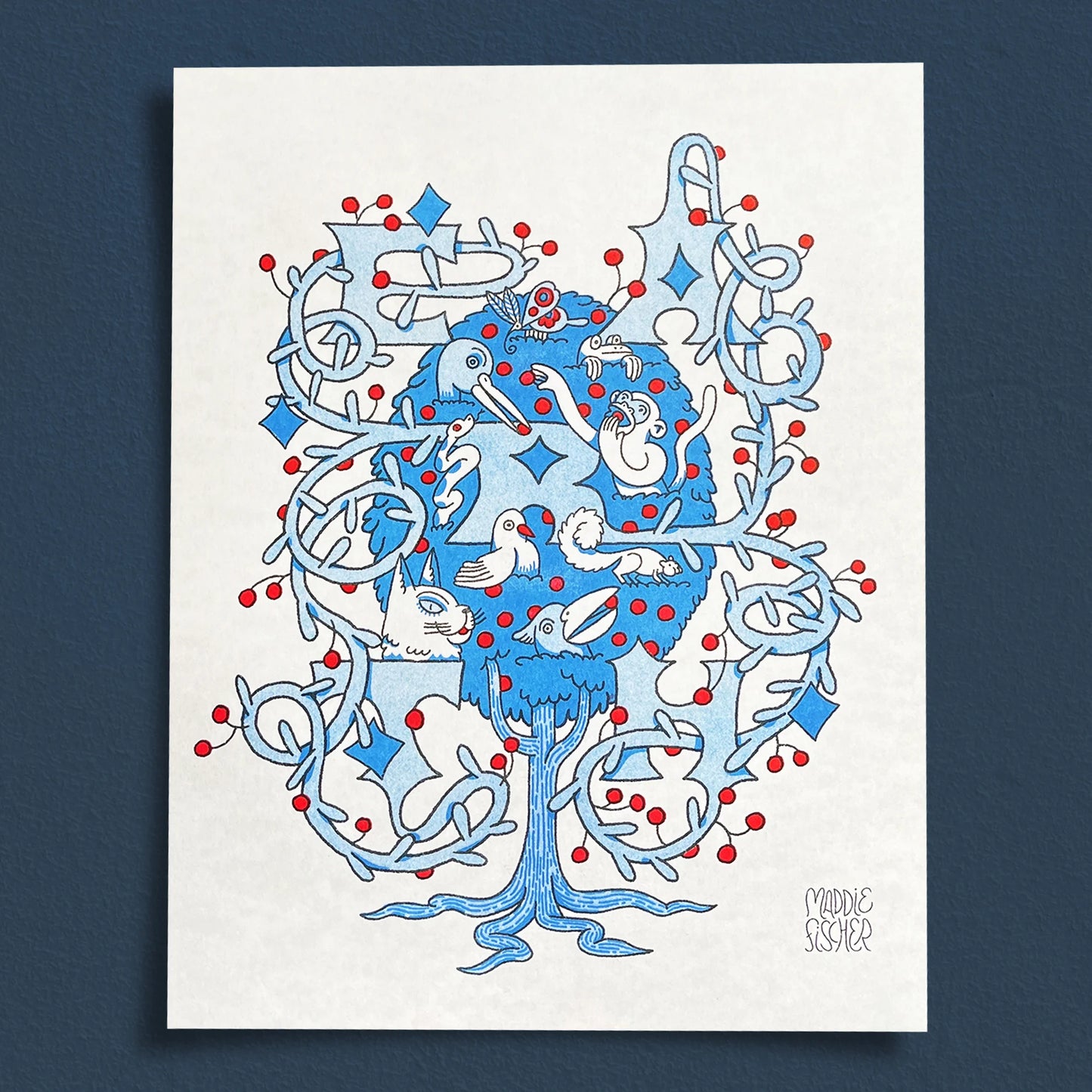 Earth Riso Print
