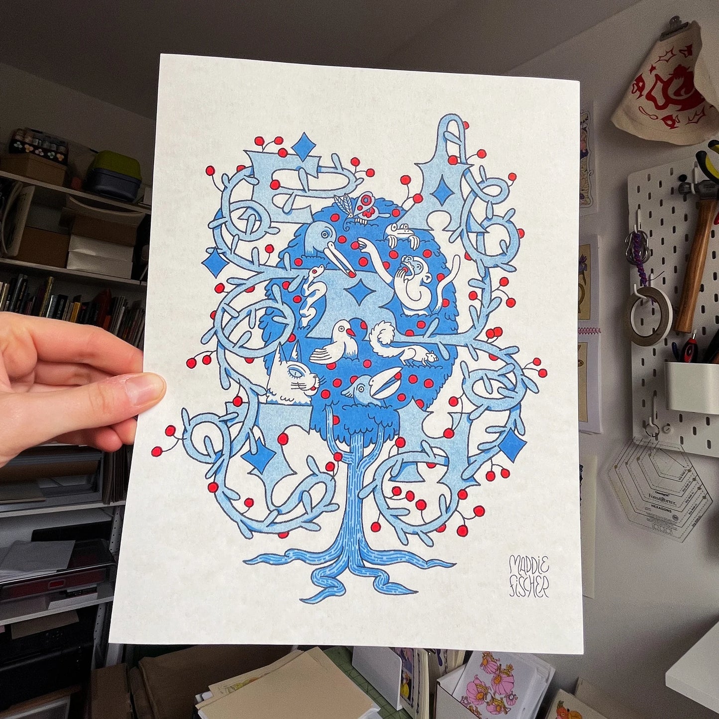 Earth Riso Print