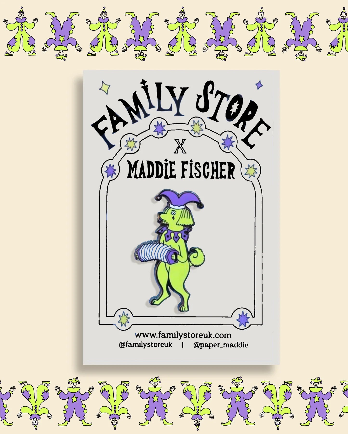 Jester Dog Enamel Pin