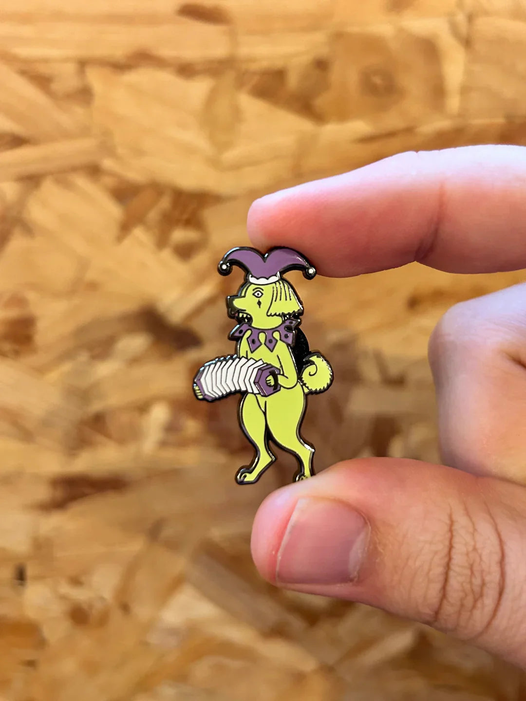 Jester Dog Enamel Pin