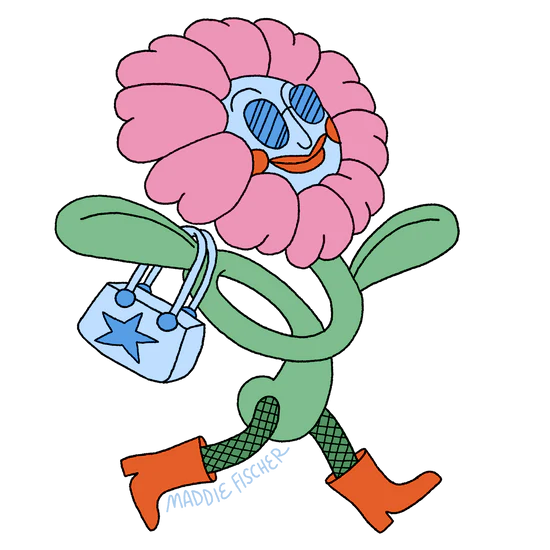 Fashion Flower Sticker