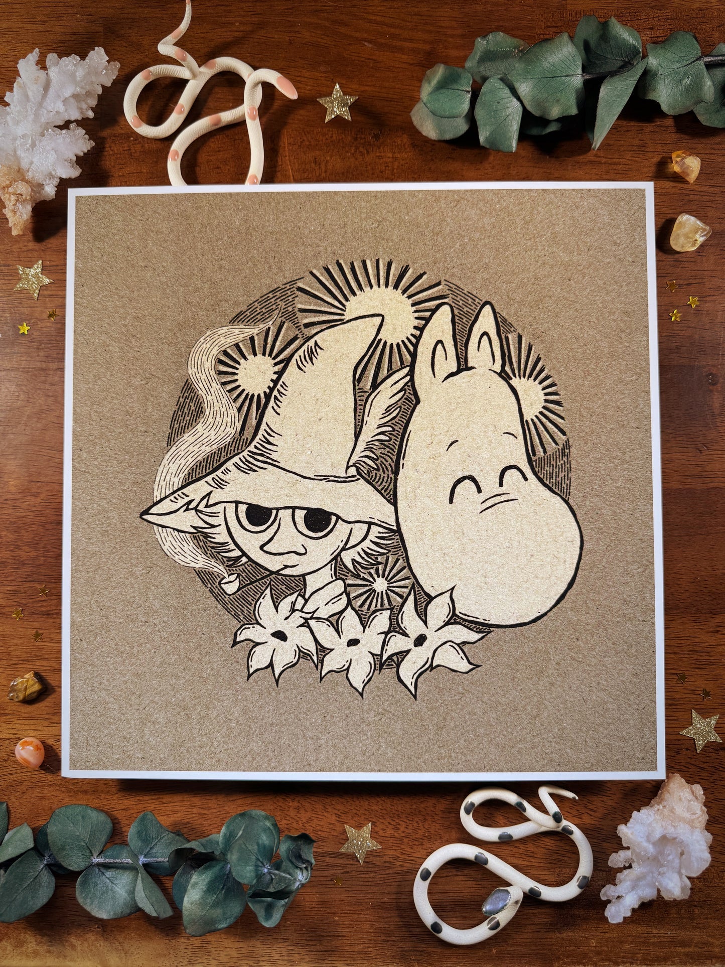 Moomin Art Print 10"x10"