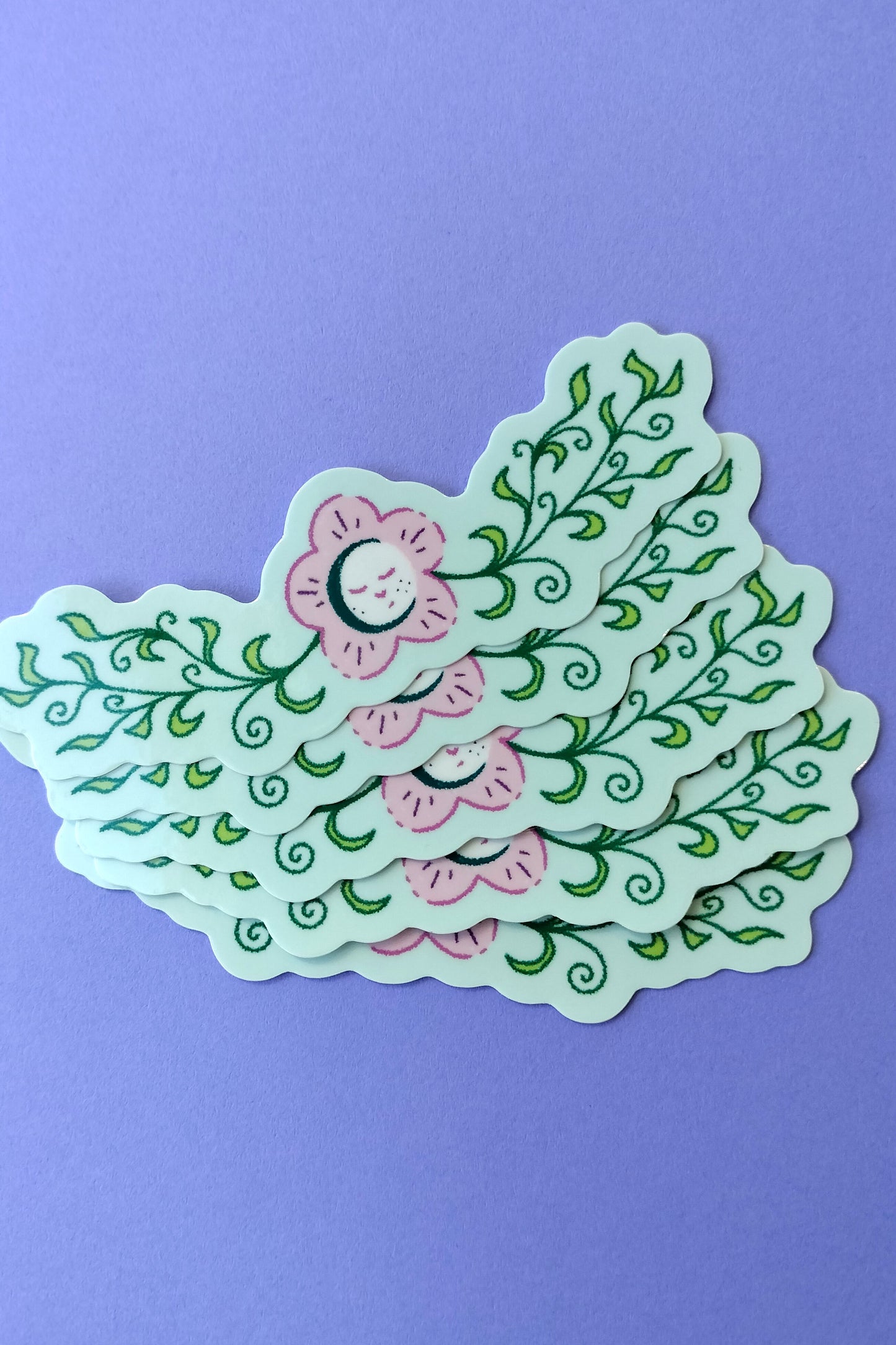 floral cutie sticker
