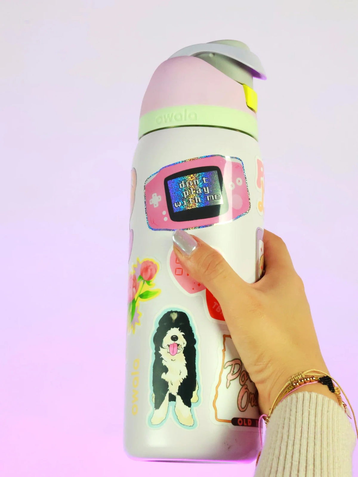 Don't Play With Me holographic sticker
