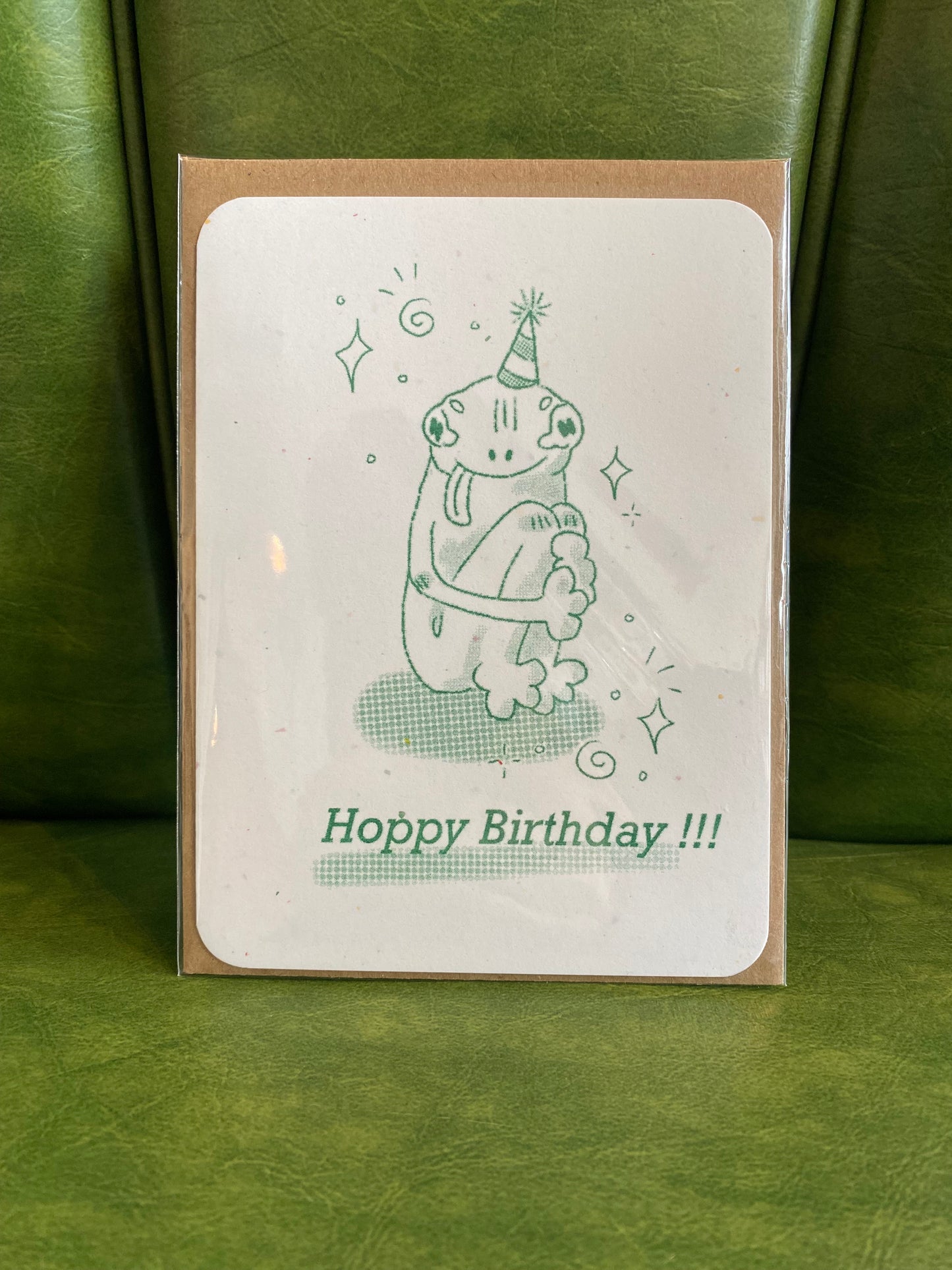 Hoppy Birthday card