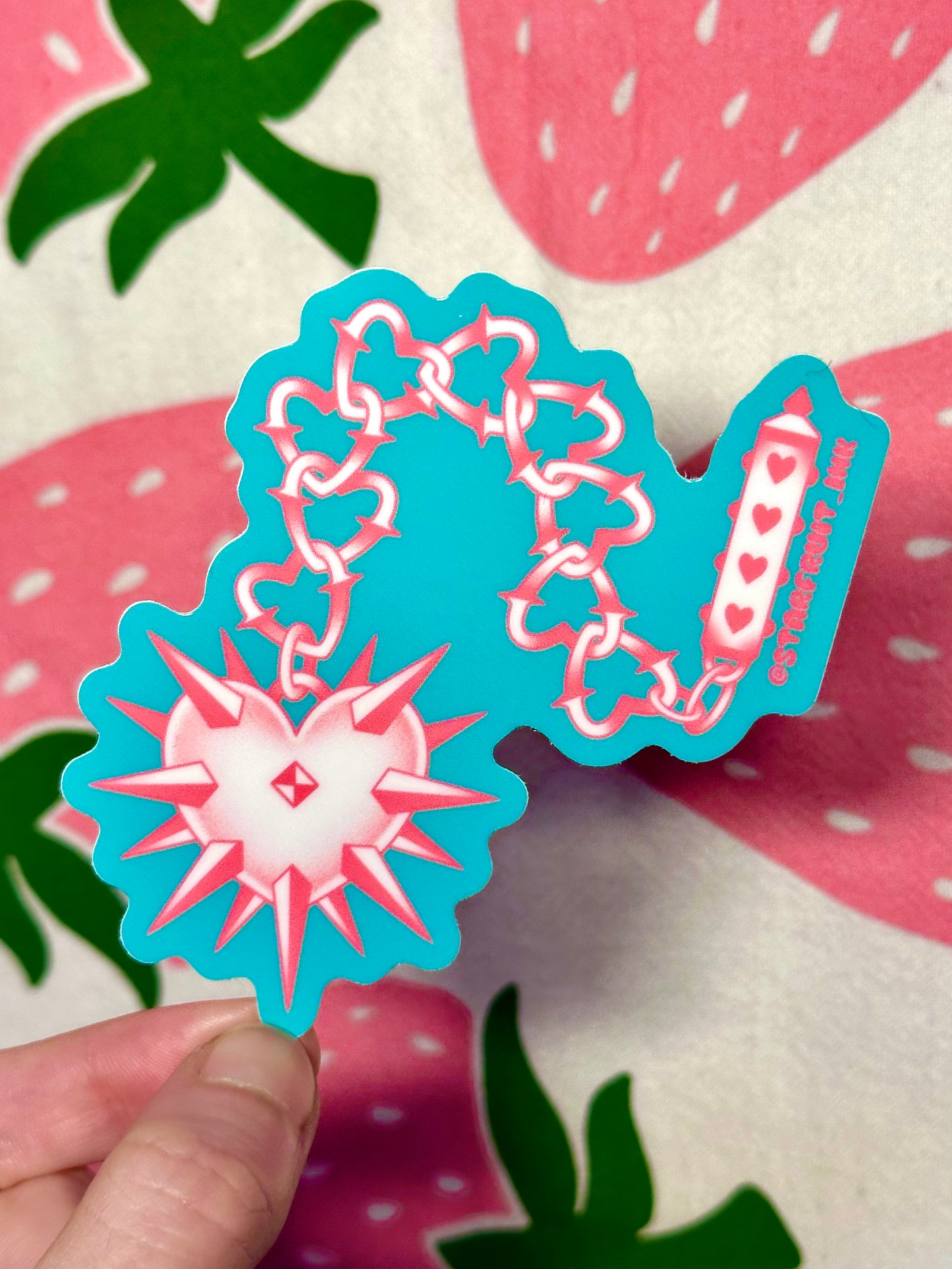 Heart Mace sticker