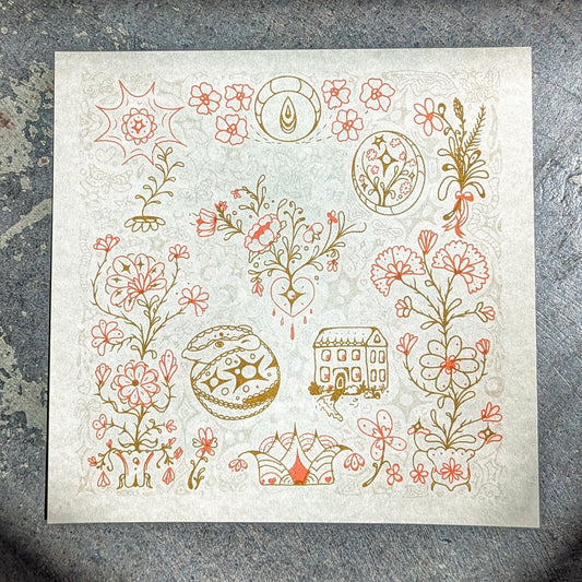 maximalist red and gold flash