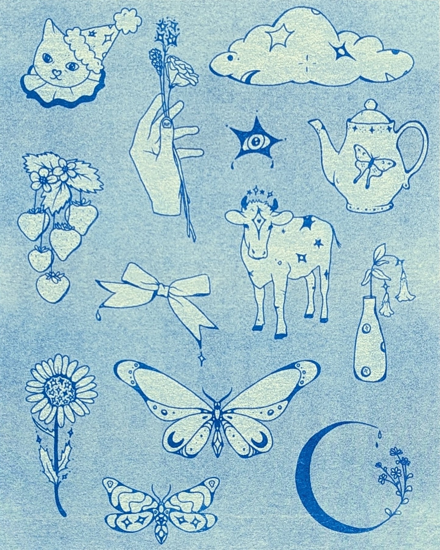 the fool tattoo flash