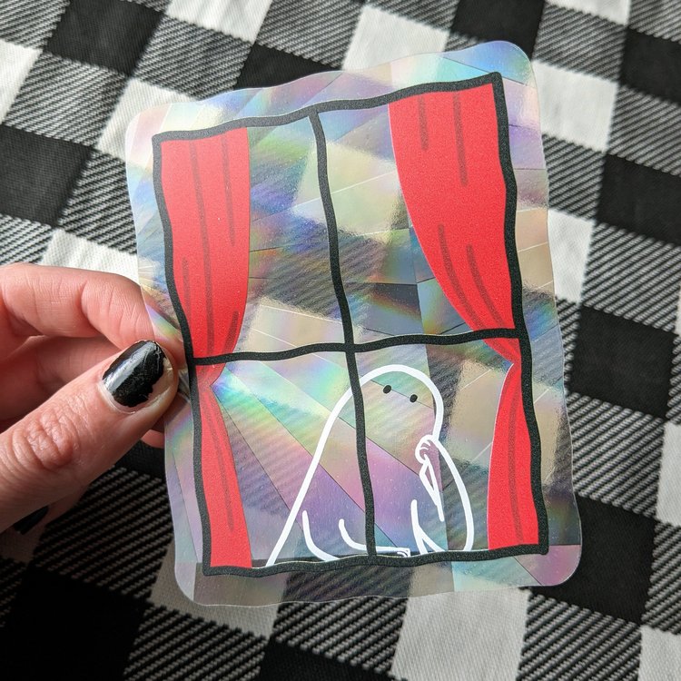 yearning ghost rainbow maker sticker