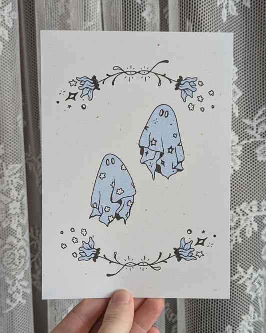 fancy ghosts riso print