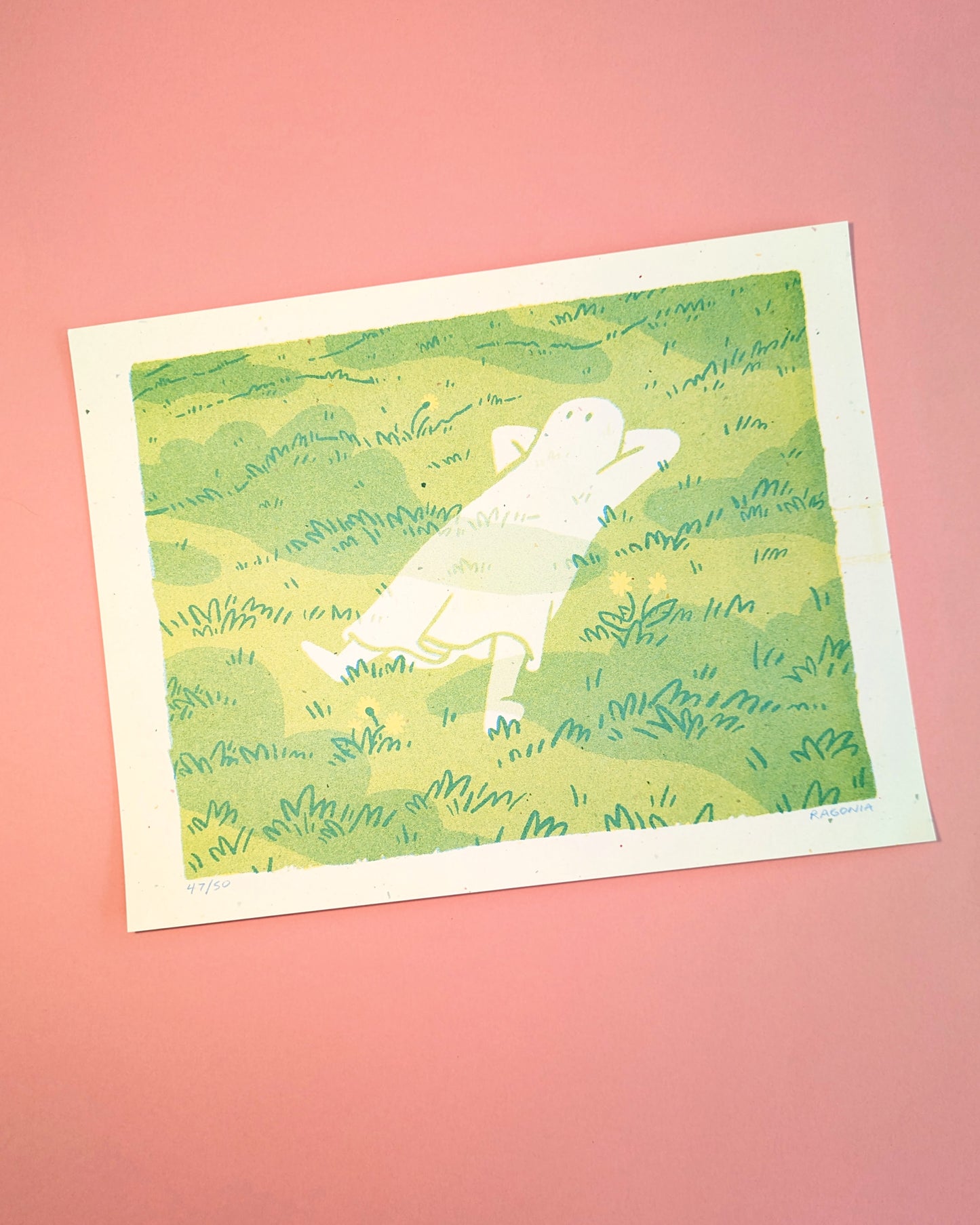 grass ghost on back