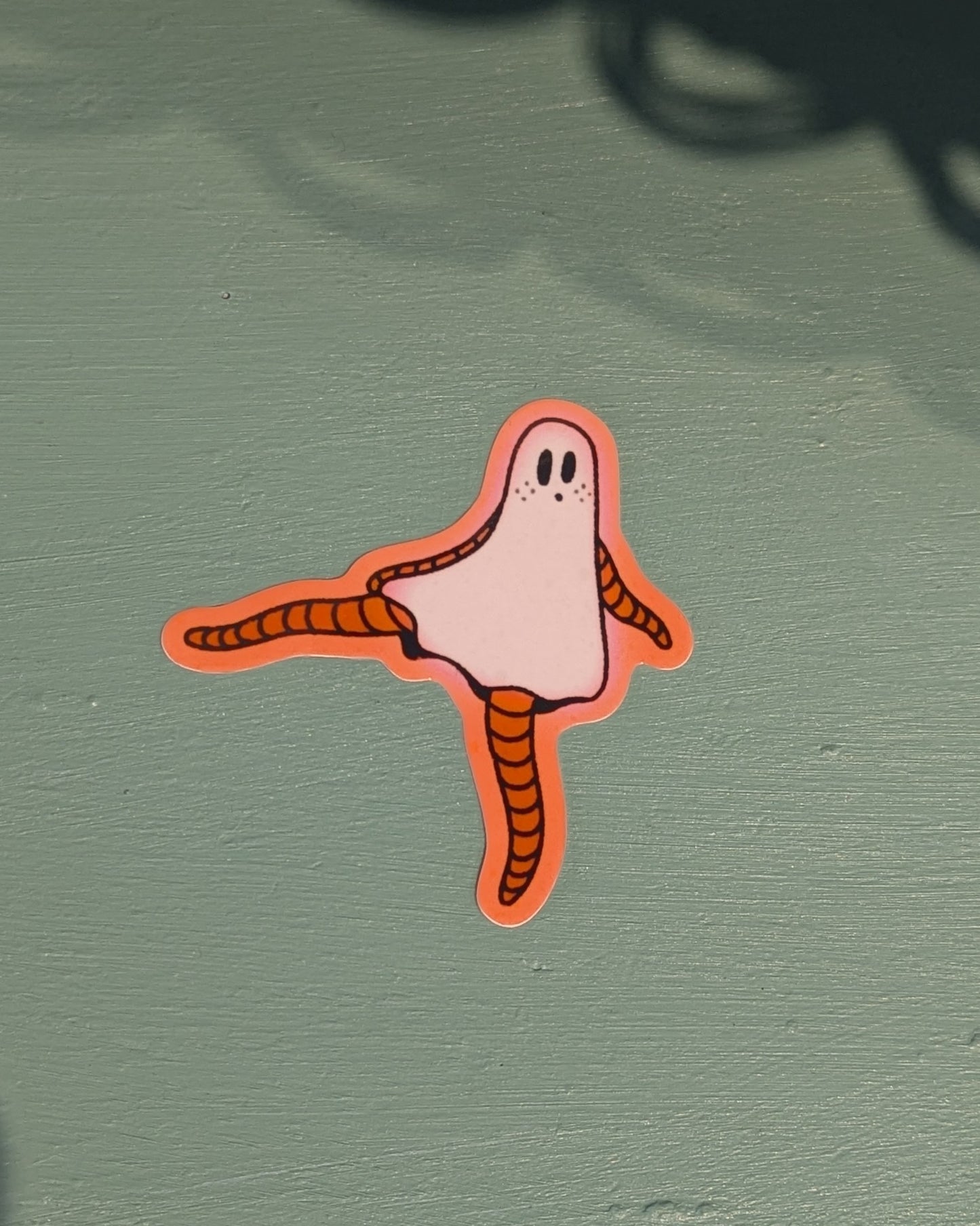 worm ghost cutie sticker