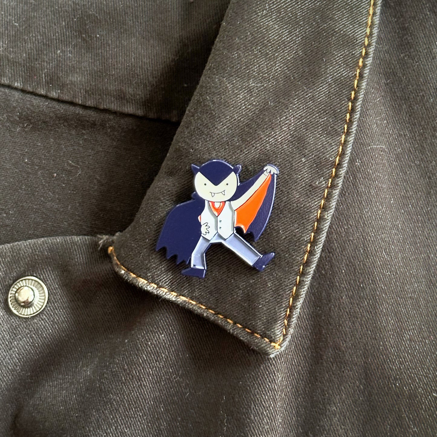 Tiny Vampire Enamel Pin