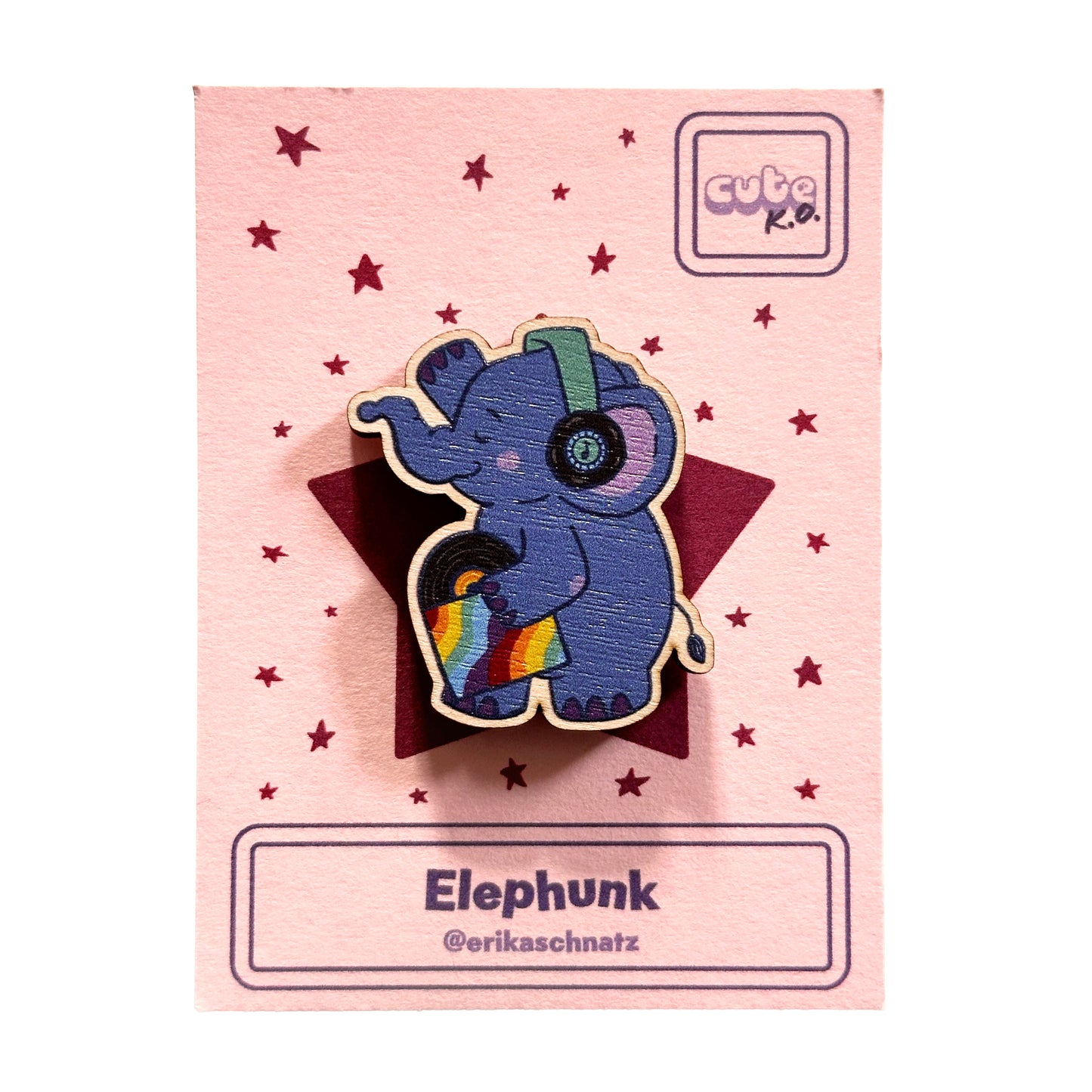 Elephunk Wooden Pin