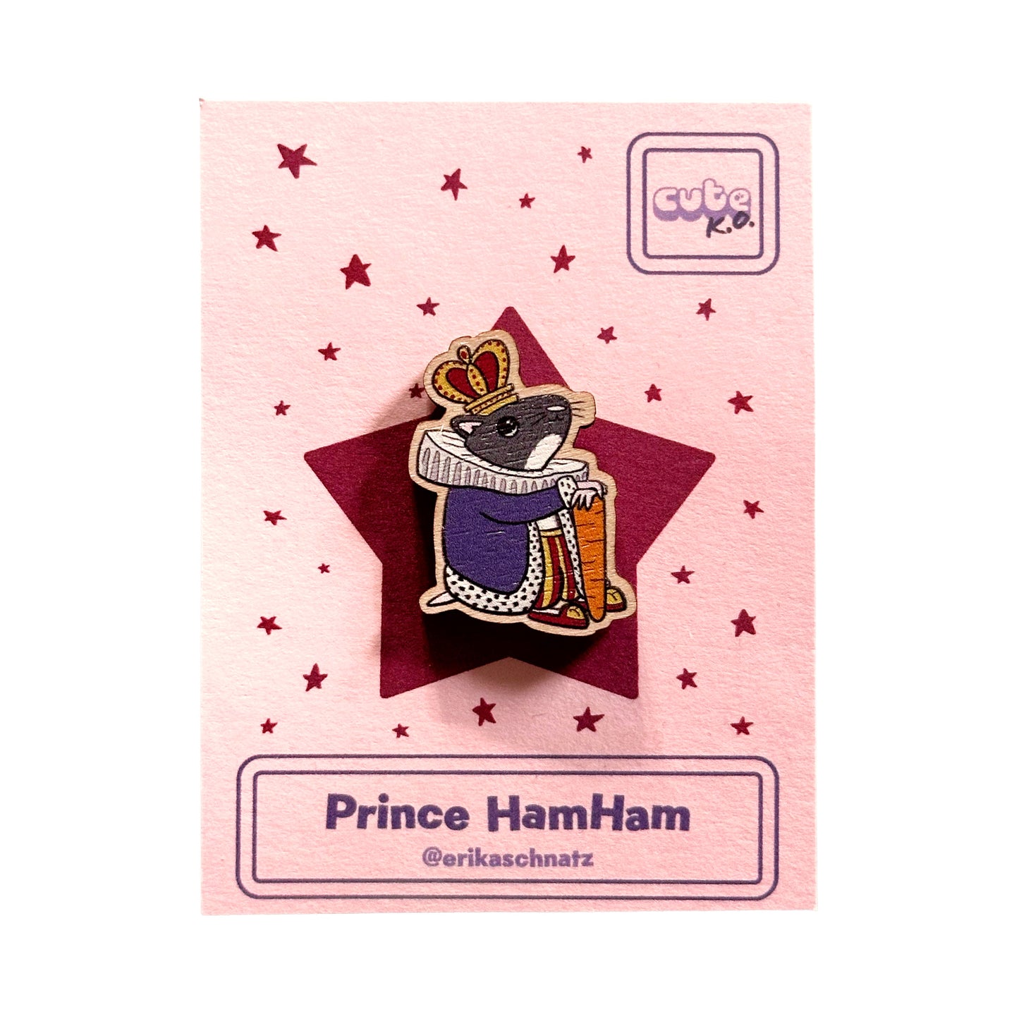 Prince HamHam Wooden Pin